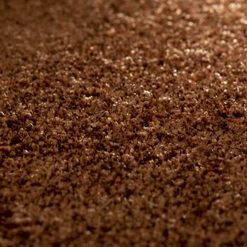 JAB Amaze 264 kupfer – quadratische Draufsicht Velours-Teppichboden in kupfer